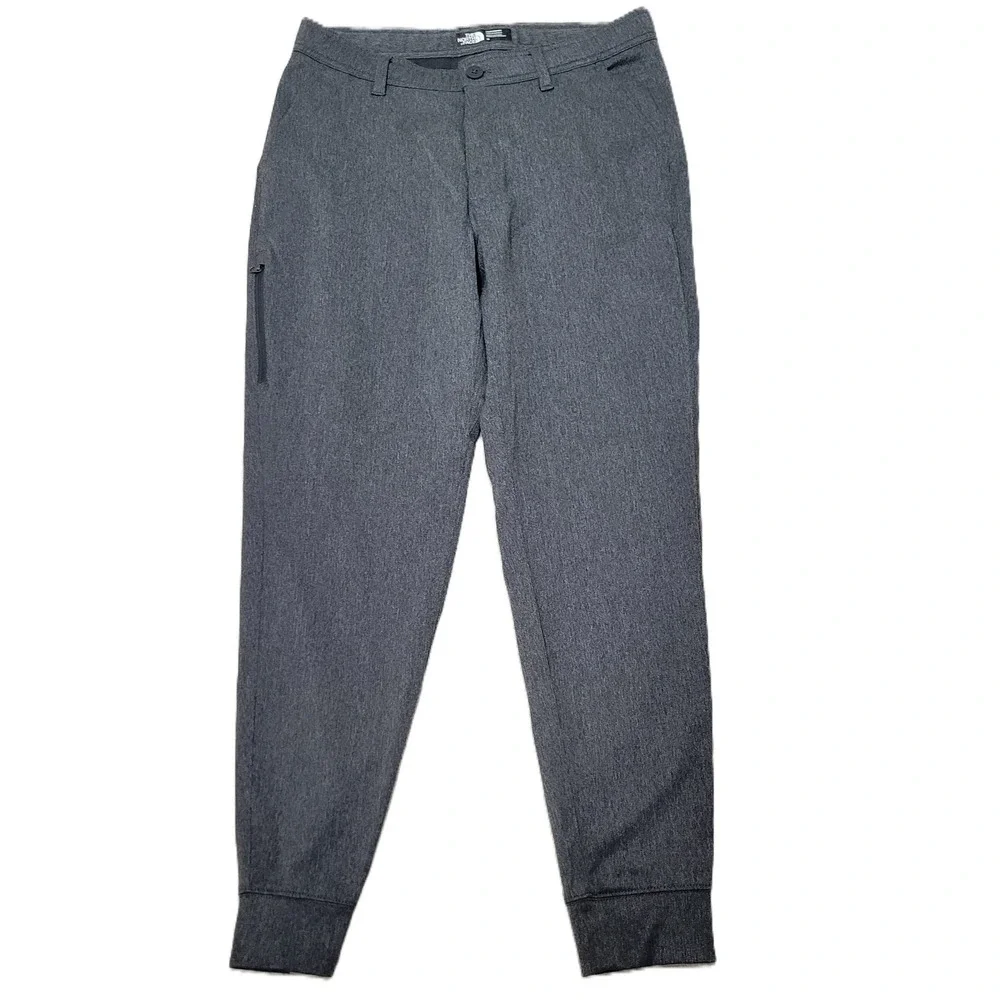 The North Face Mens Pants Jogger Style Size 32 Grey Nylon Blend Zip Pocket‎